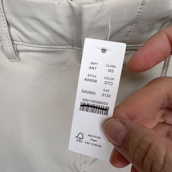 J.Crew Mens 770 Straight-Fit Tech Pant Size W31 L32 Cotton Blend Beige NWT - Picture 6 of 10